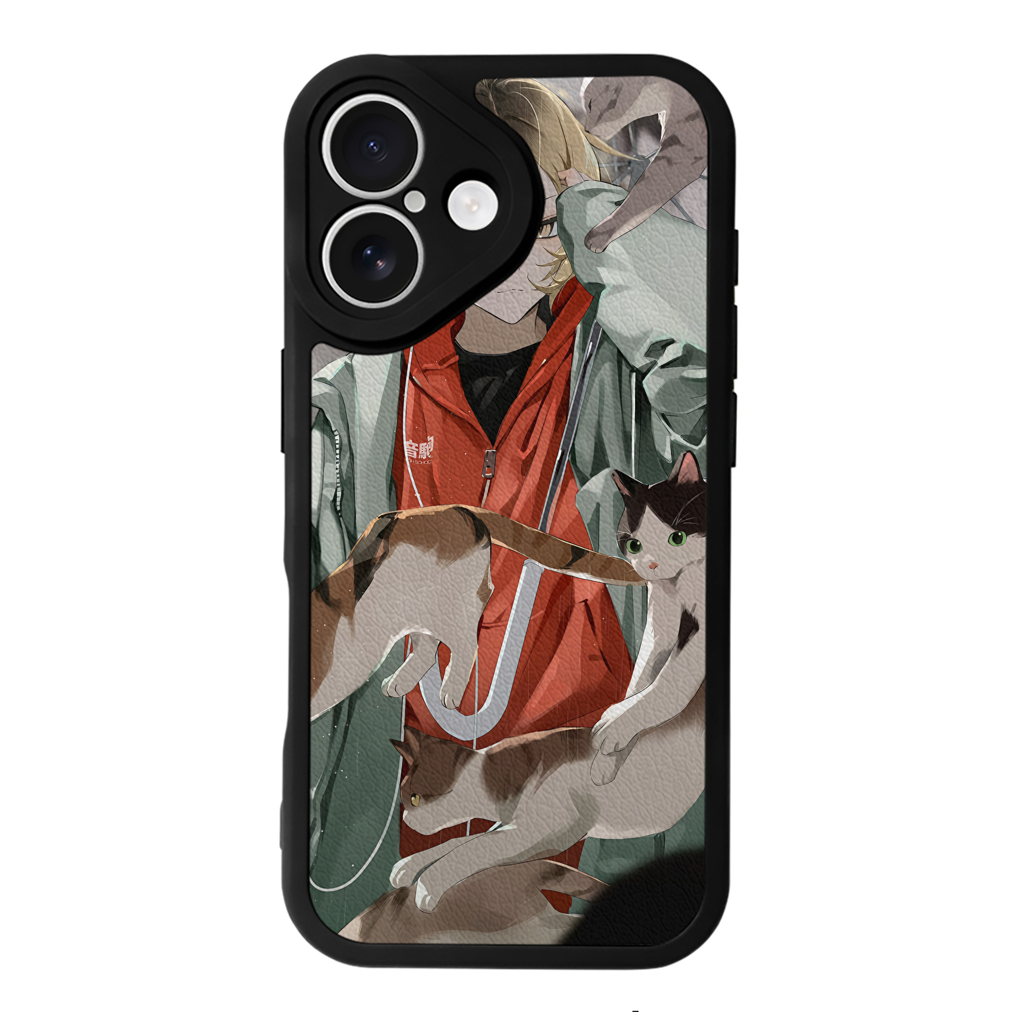 （画像用） ハイキュー!! Haikyu!! 【iPhone 16シリーズ対応】シリコンスマホケース（レザー調） 材質：シリコン